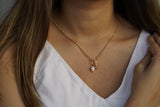 Dainty Knot Pearl Necklace