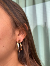 Dual Tone Trio Hoops