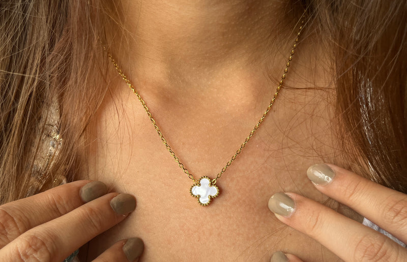 White Clover Necklace