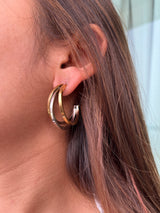 Dual Tone Trio Hoops