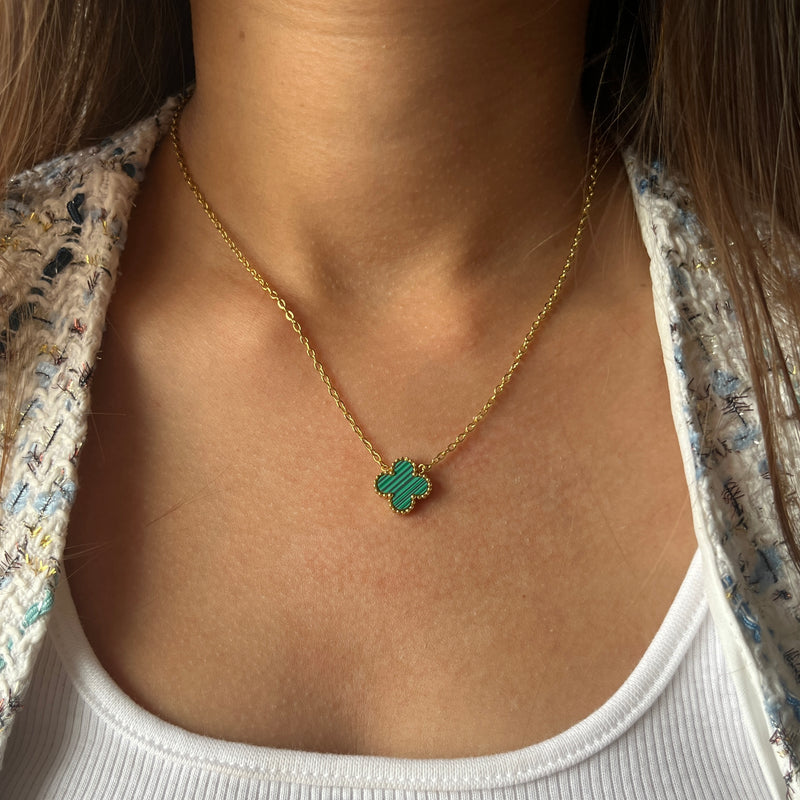 Green Clover Necklace