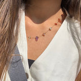 Pastel Stones Layering Chain