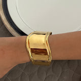 Curved Gold Cuff