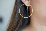 Bar Hoop Earrings