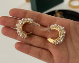 Cinderella Pearl Hoops