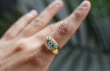 Jade Evil eye ring