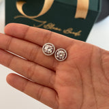 Silver Halo Studs