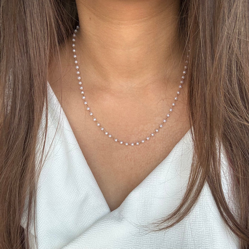 Dainty Pearl Layering Chain