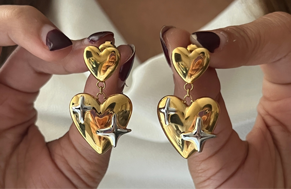 Heart & Stars Earrings