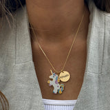 Kids Unicorn Name Necklace