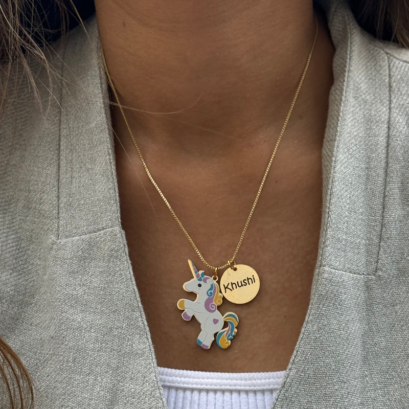 Unicorn Name Necklace