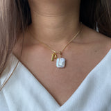 Pearl Necklace with Initial