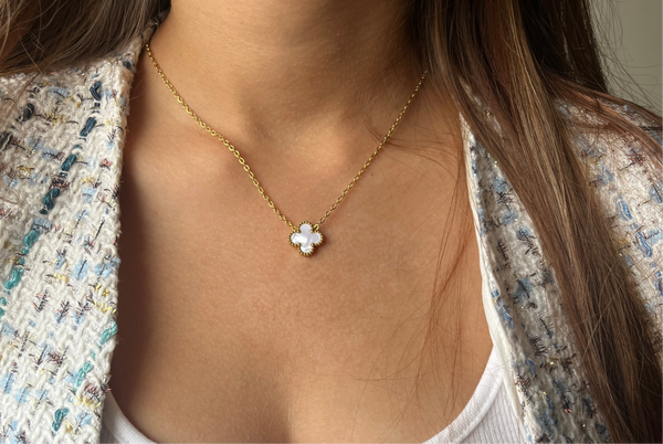 White Clover Necklace