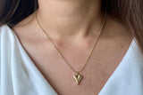 Gold Dipped Heart Necklace