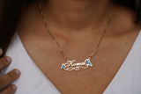 Personalised Infinity Butterfly Name Necklace