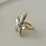 Pearl Flower Ring