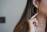 Bar Hoop Earrings