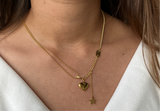 Star & Heart Lariat Necklace