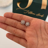 Silver Halo Studs