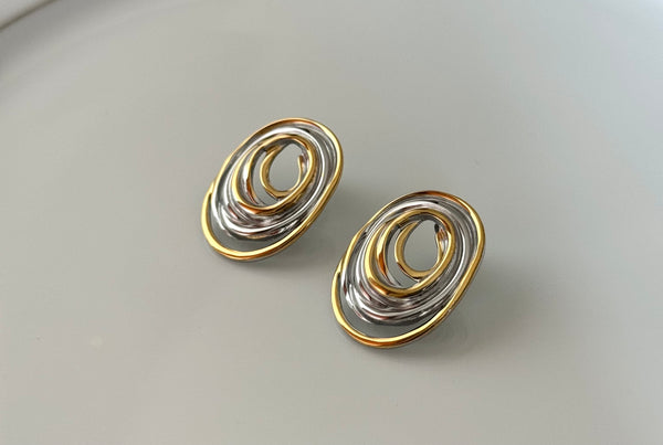 Waves Ear Studs