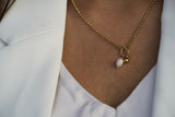 Dainty Knot Pearl Necklace