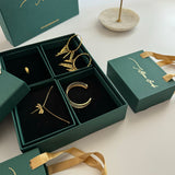 Curated Luxury Jewellery Box/Hamper - Set of 10 box/hamper - Luxe Shadow Edit - 4 jewellery pieces per box/hamper