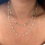 Sunset Jade Double Layer Necklace