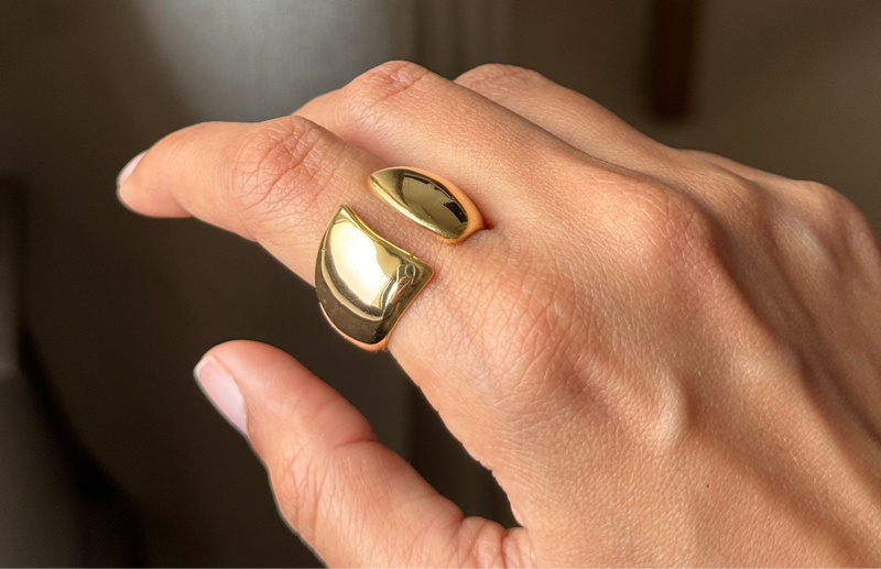 Gold Cuff Ring