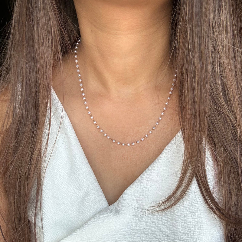 Dainty Pearl Layering Chain