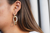 Studded Link Chain Earrings