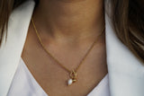 Dainty Knot Pearl Necklace