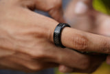 Black Carbon Fiber Ring