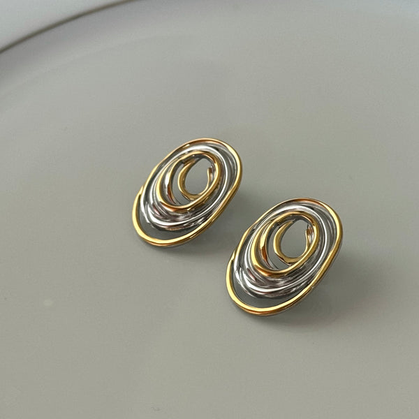 Waves Ear Studs