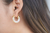 Icy Swirl Hoops