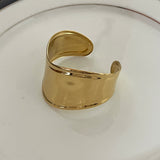 Curved Gold Cuff