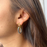 Two Tone Rope Earrings