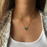 Green Clover Necklace