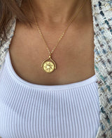 Gold Sun Moon Necklace