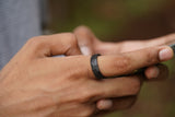 Ceramic Matte Ring - Men