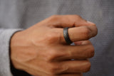 Ceramic Matte Ring - Men