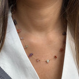 Pastel Stones Layering Chain