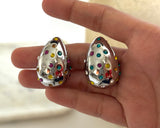 Silver Teardrop Darla Earrings