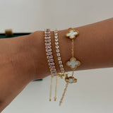 Frosted Sparkle Bracelet Stack - Set of 3