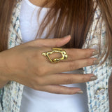 Gold Molten Ring