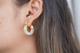 Icy Swirl Hoops