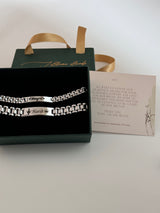 Personalised Name Link Chain Bracelet - Couple Set with gift box and note