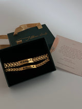 Personalised Name Link Chain Bracelet - Couple Set with gift box and note