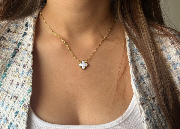 White Clover Necklace