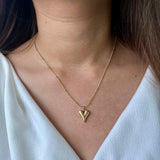 Gold Dipped Heart Necklace