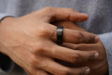 Matte Black Ring - Men